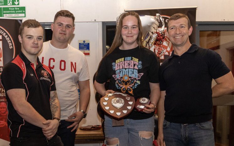 saints1890women's tweet photo. 👏 Congratulations to three Saints who came out as winners at the @ThattoRflwomen End of Season awards!

Amy Taylor - 2022 Players’ Player of the Year. 

Erin McDonald - 2022 Coaches Player of the Year.

Megan Williams - 2022 Top Try Scorer.

#COYS https://t.co/1bxGYK7iWF