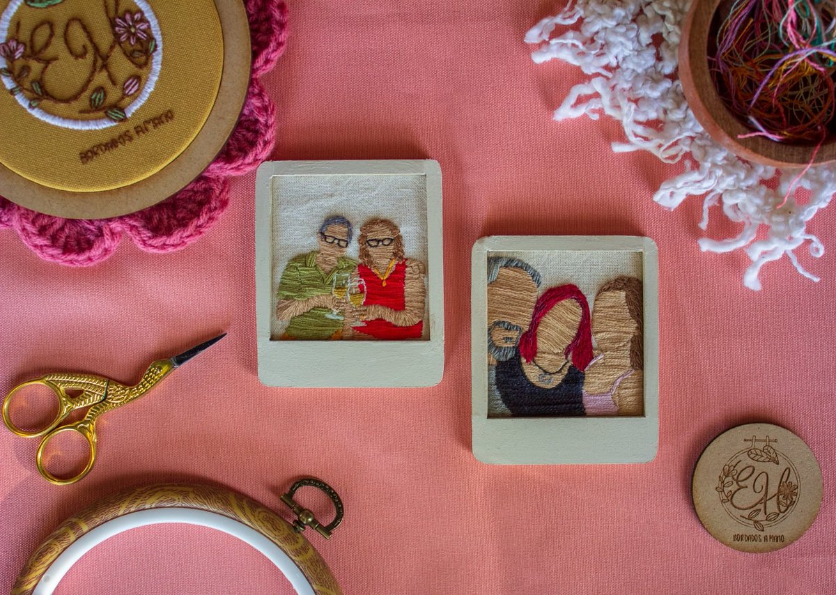 embroideryhands's tweet photo. 🌺Les dejo éstos mini cuadritos polaroid que viajaron a 🇪🇸 🥰¿No les encanta?😍
✨Ideal para regalar en cualquier ocasión✨
🎨 Marquito pintado con acrílicos
1OO% personalizados 🌼

✨ Bonito Lunes ✨
#SanLuis #Argentina #bordadoamano #embroidery #handmade https://t.co/ZeImCULKXx