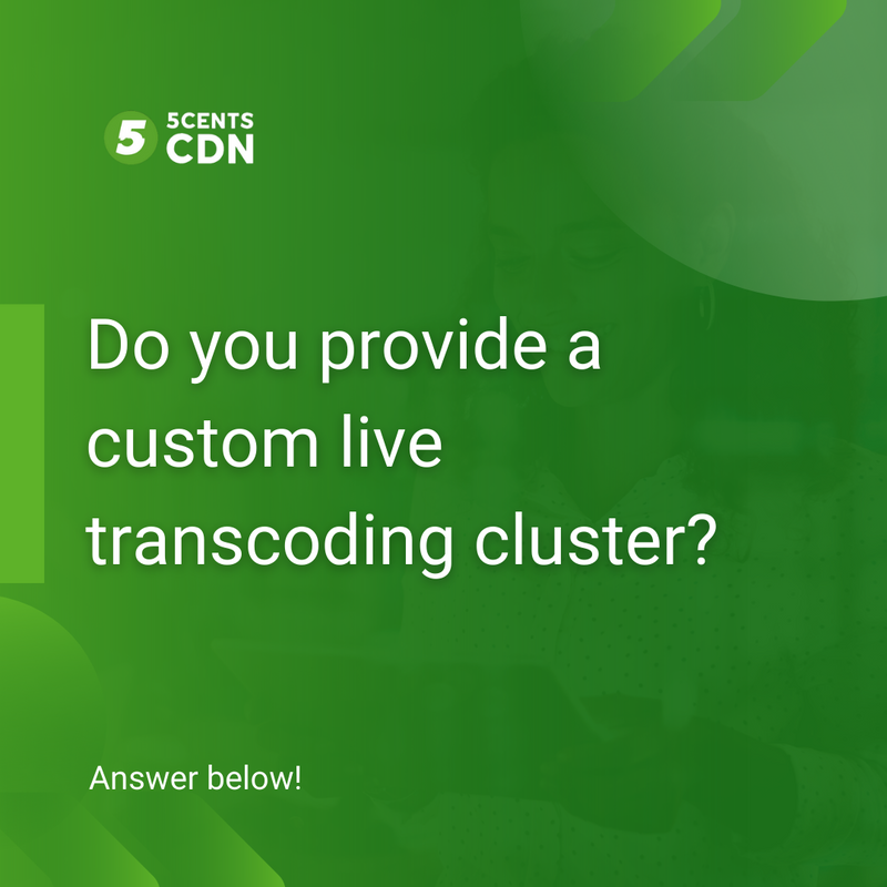 5centsCDN's tweet image. 🤗 Yes, dedicated clusters and dedicated resources can be allocated on a custom solution.
👉 You can also set audio settings and much more!
Find out more different features: 5centscdn.net/cdn-live-trans…  
#LiveTranscoding #CloudTranscoding #Transcoding #Cloud #CloudStorage