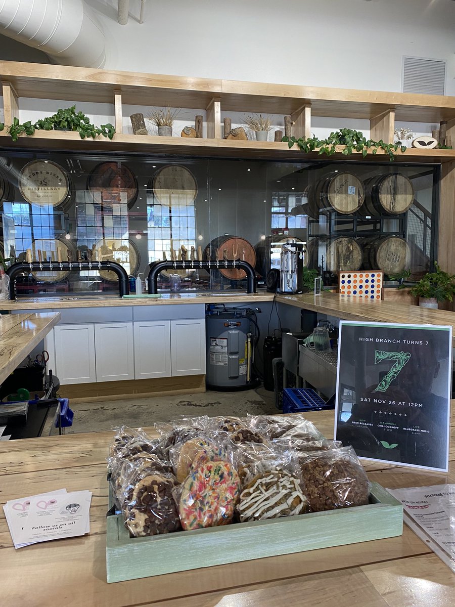 Buy a beer tonight and get a free cookie!

While they last 😅

<a href="/highbranchbeer/">High Branch Brewing</a>