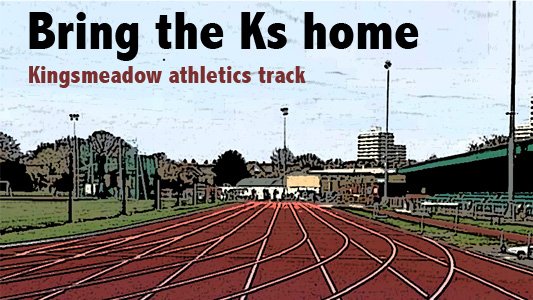 Time for <a href="/KingstonianFC/">Kingstonian FC</a> to return to #Kingston. The only feasible option is #Kingsmeadow Athletics Track. Let's work together to make it happen. 

A new all-weather pitch for community use in the town the club has represented since 1885. It makes sense.