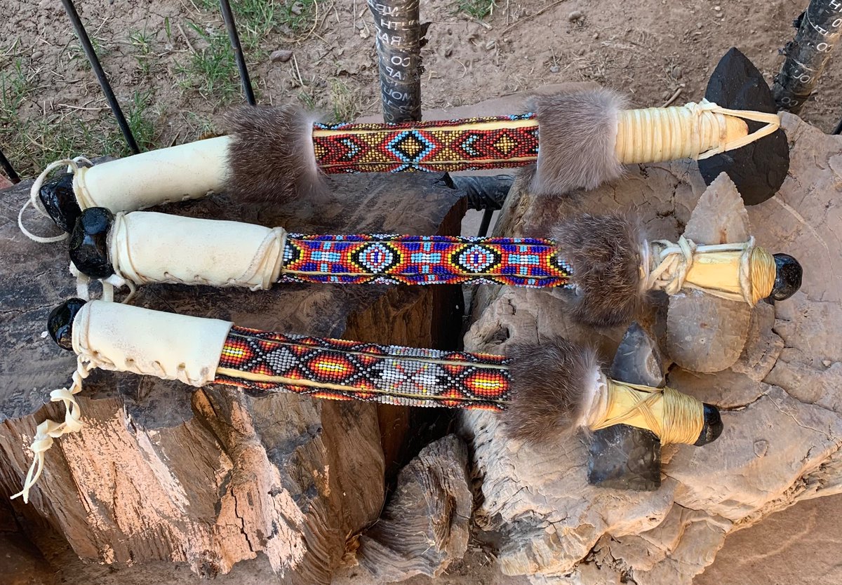I like how they turned out . Time to make more . I have more tomahawk heads in cases that I knapped a few years ago .  #flintknapping
