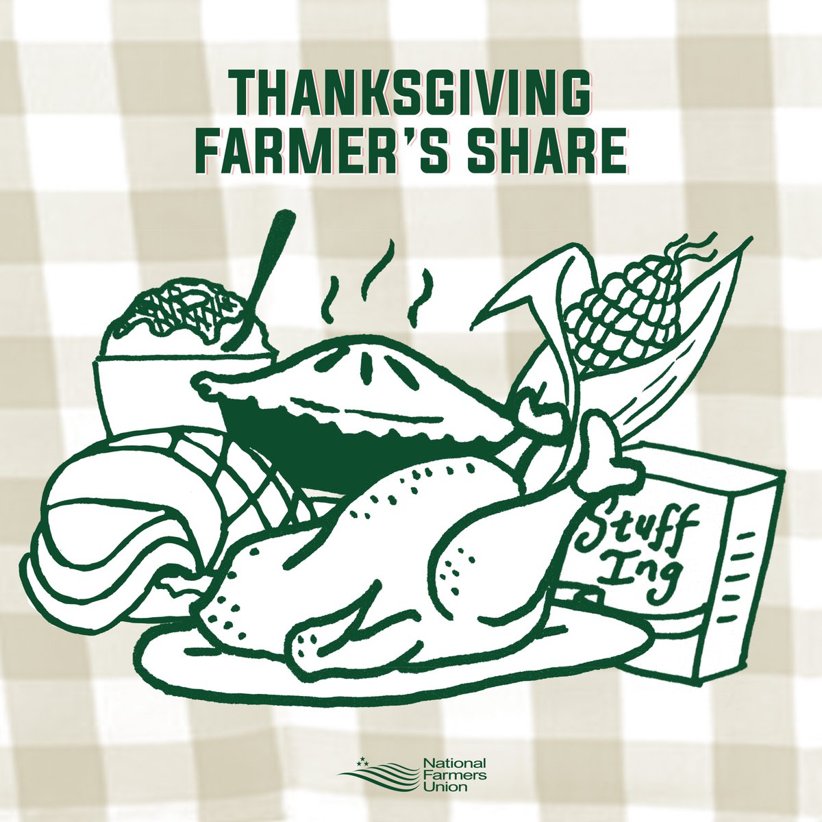 Consumers are paying higher prices for Thanksgiving dinner this year, yet almost none of that is being passed on to America’s family farmers and ranchers. 🧵 #FarmersShare #FairnessForFarmers