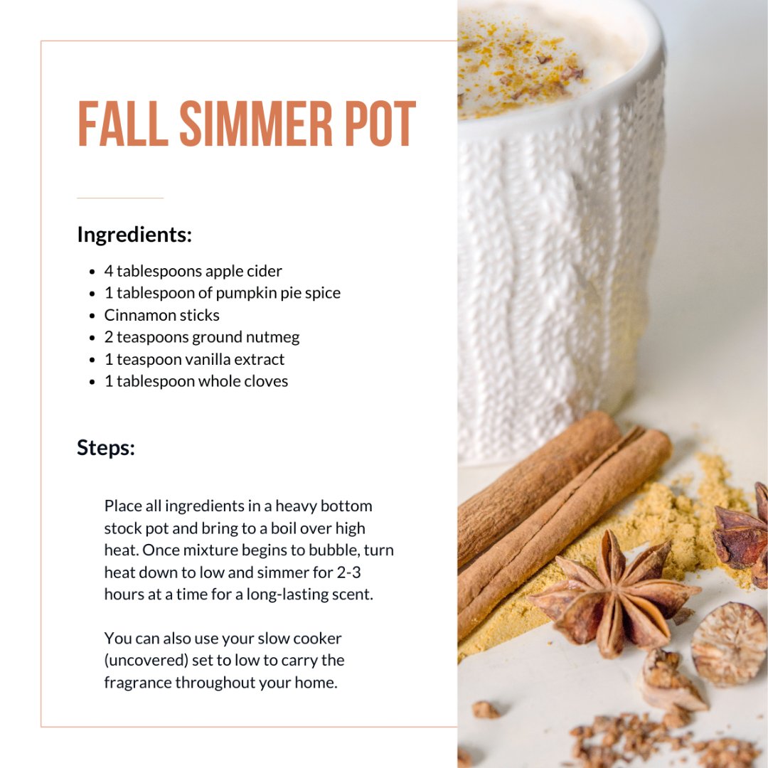 Here's how to make your home smell amazing in the fall...and you can do it on the stove or in your crockpot.

#simmerpot #fallscents #fallsmells #fall #fallseason #fallweather #cozyweather