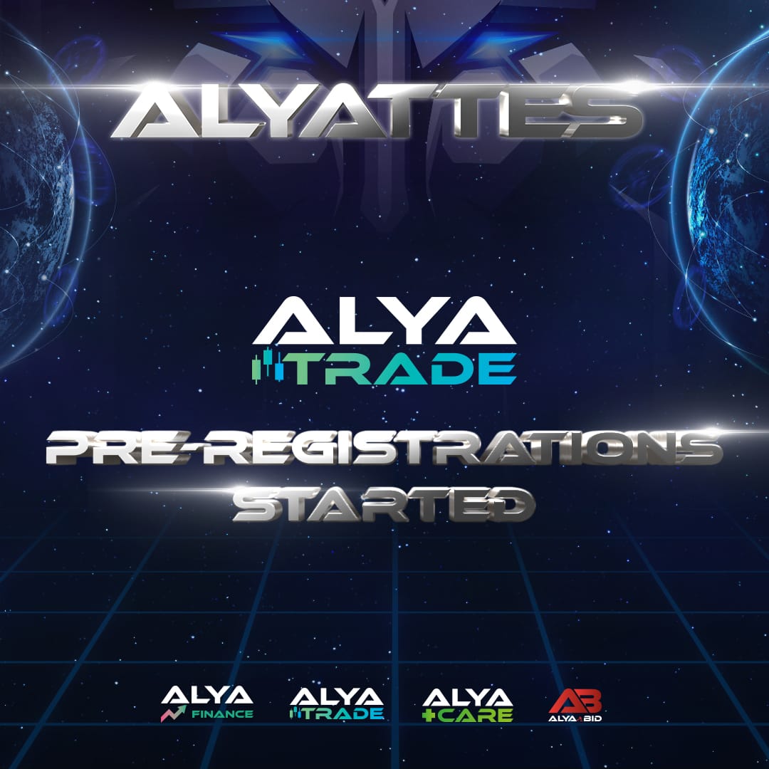 Alya_Trade's tweet photo. 💫💫CONGRATULATIONS💫💫
💯PRE-REGISTRATIONS STARTED
#Alyattes #AlyaFINANCE #AlyaTRADE #AlyaCARE #Binance #binancebroker #trading #bottrading #binancefuture #btc #eth #algotrade #MEXCGlobal #Coinstore https://t.co/RsTy6NdJBH