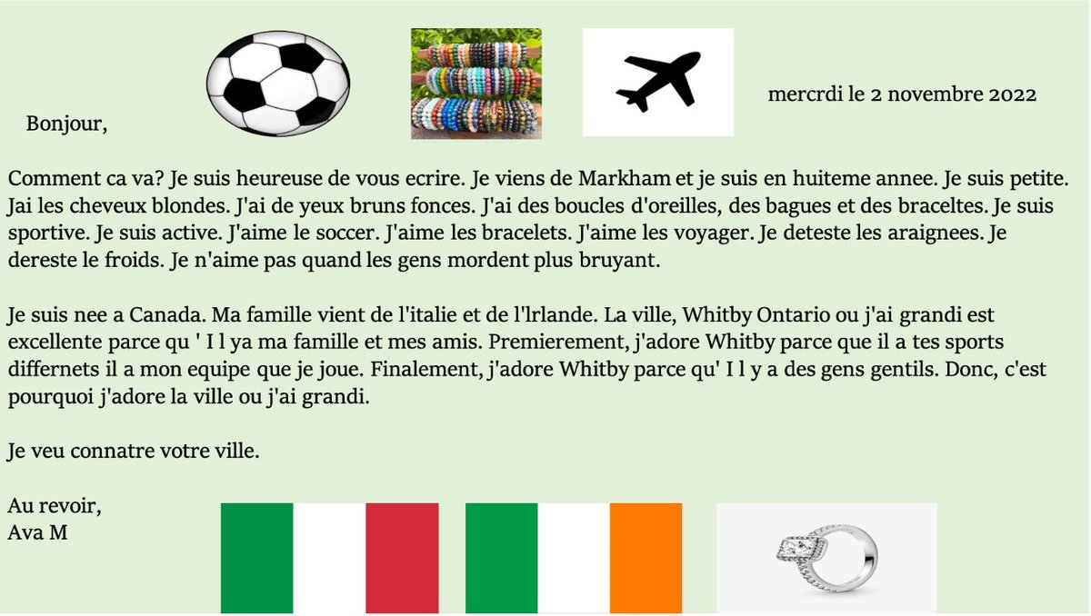 Partie 2 : Mes élèves de 7e et 8e année ont créé des cartes postales et échangé avec différentes classes de l'école. #FrenchisFun <a href="/DCDSBFSL/">DCDSB FSL</a> <a href="/StLukeWhitby/">St. Luke Whitby</a>