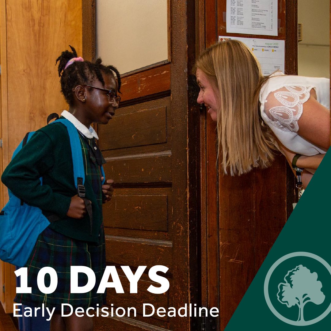 We are just 10 days away from our Early Decision Deadline for new student applications! Set a reminder ⏰ today to finish your application over this long holiday weekend and then relax knowing you have secured your child's spot at The Oaks for the 2023-24 school year.
