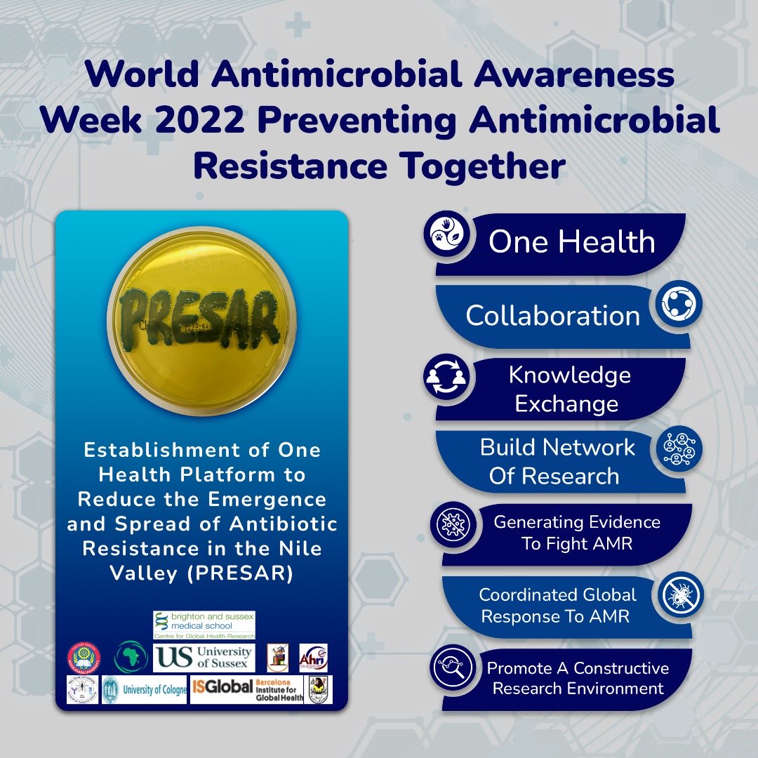 Going blue for #WAAW2022
Our #PRESAR network promotes international interdisciplinary #AMR research     bsms.ac.uk/research/globa…