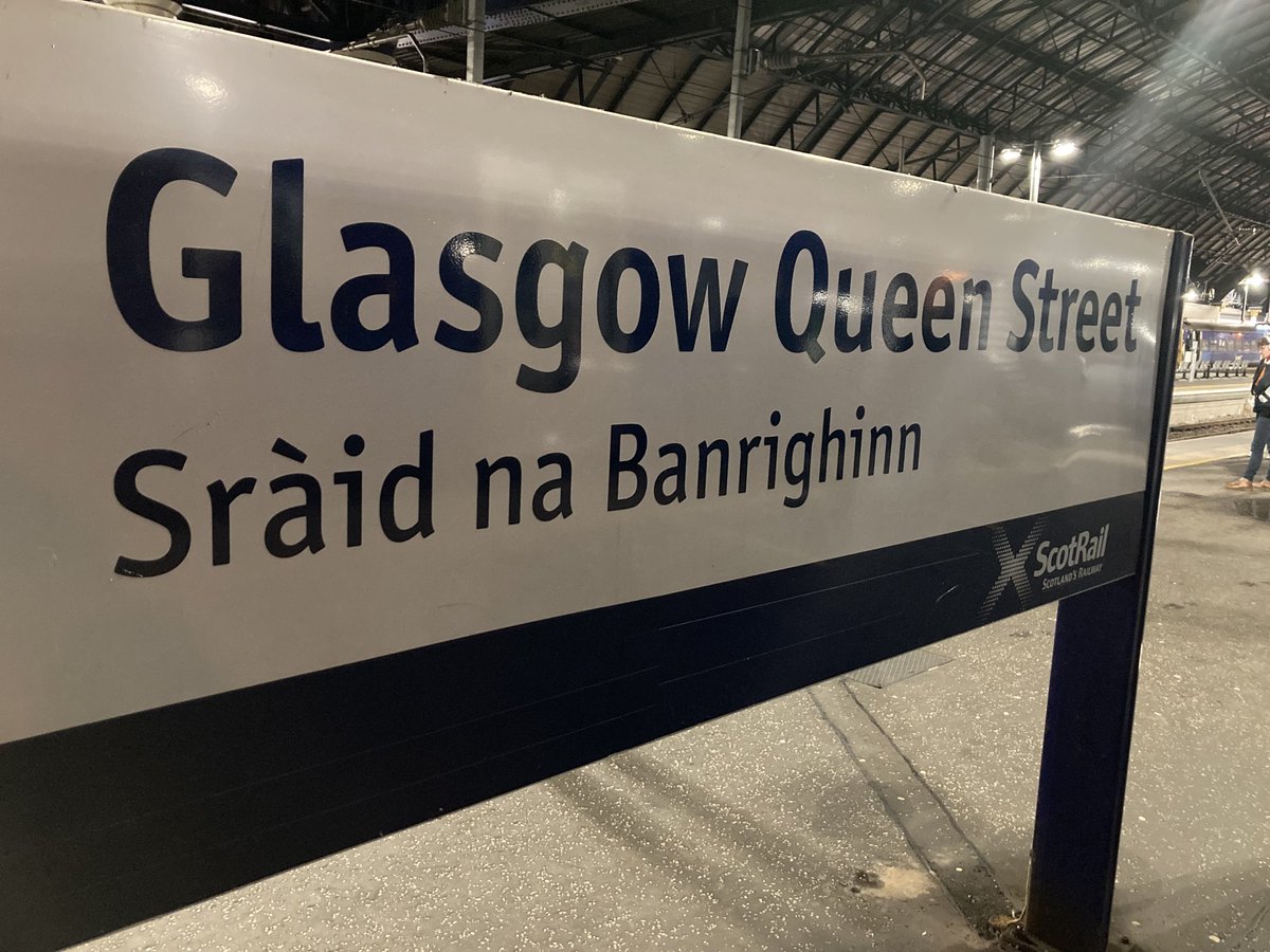 nomadjock's tweet image. I’m assuming the language below means “don’t expect the train to even appear, let alone run on time”?!  Top marks for signs though! ⁦⁦⁦@scotgov⁩