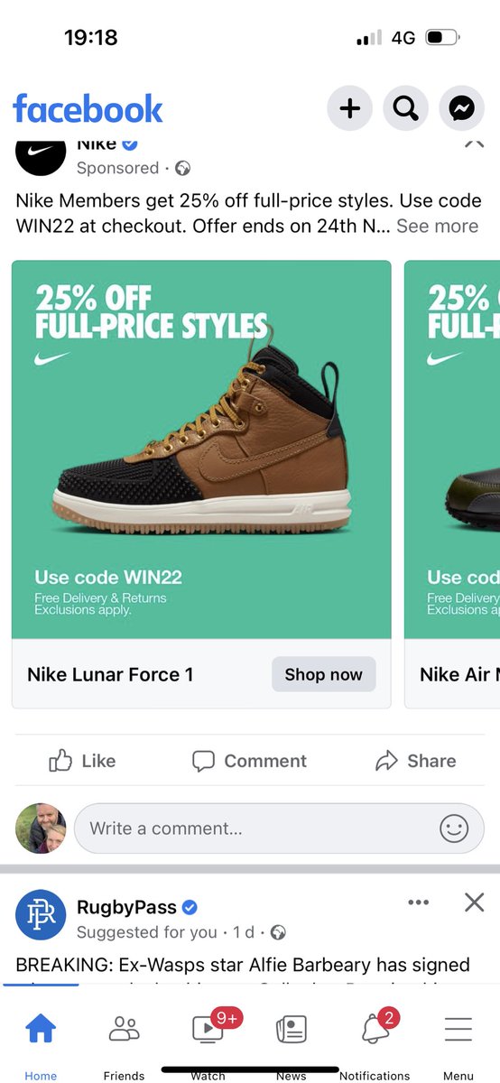 Mr_MJnB's tweet photo. @NikeService I find this advertising really misleading - these shows are not included in the offer so why advertise them? https://t.co/fNMT389GAL