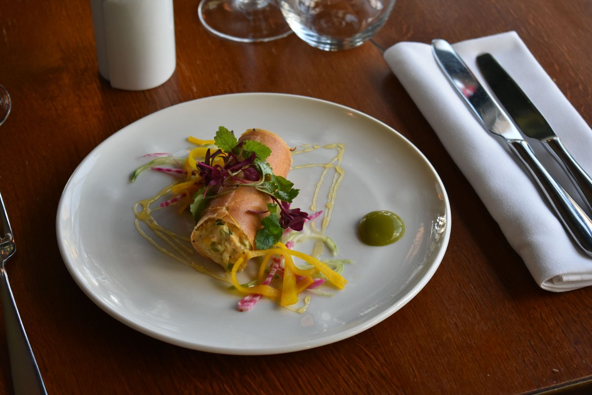 ThorpenessCC's tweet photo. A sneak peak at a couple of dishes from a recent food tasting, all in preparation for next year's menus and our shiny new wedding brochure coming soon... 🤫 https://t.co/tPyG6woeII