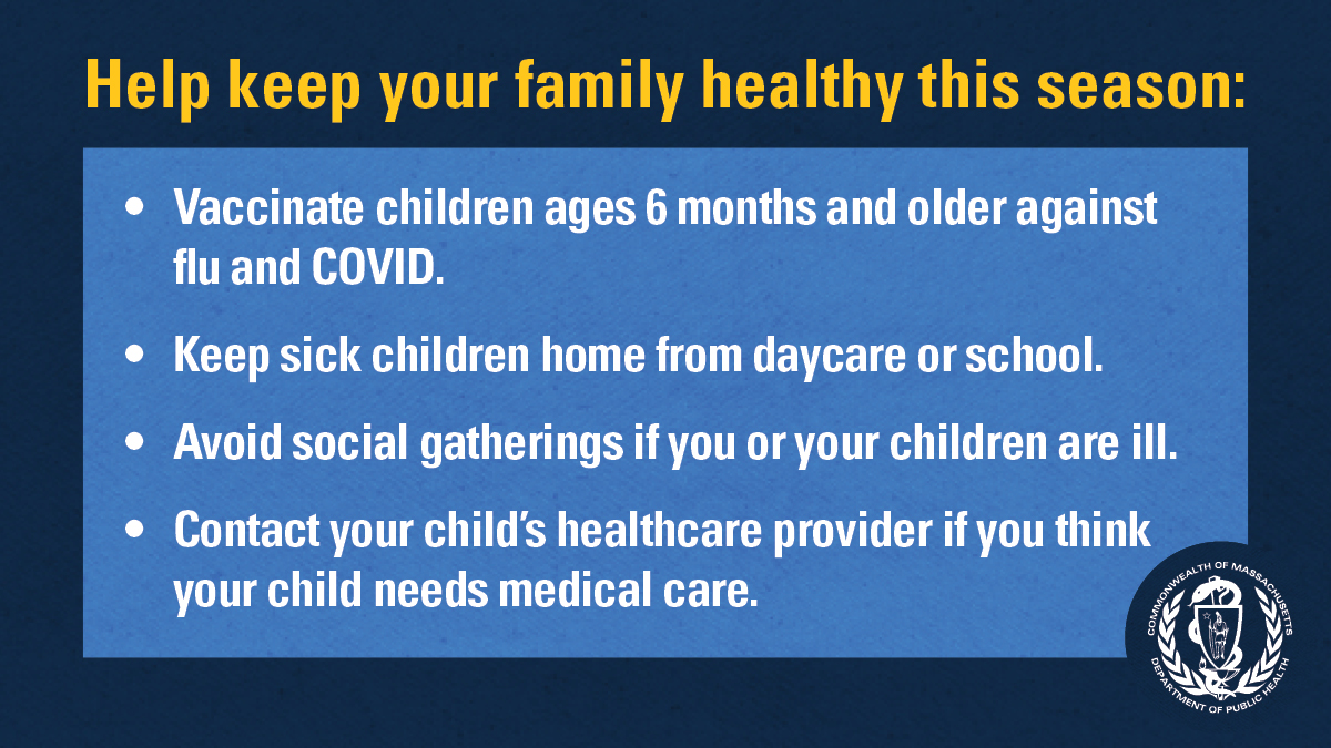 Rates of respiratory illness in infants and children are on the rise in Massachusetts and across much of the U.S. Keep your family healthy this season with these four steps. Learn more: ow.ly/Z3uY50LCW7q