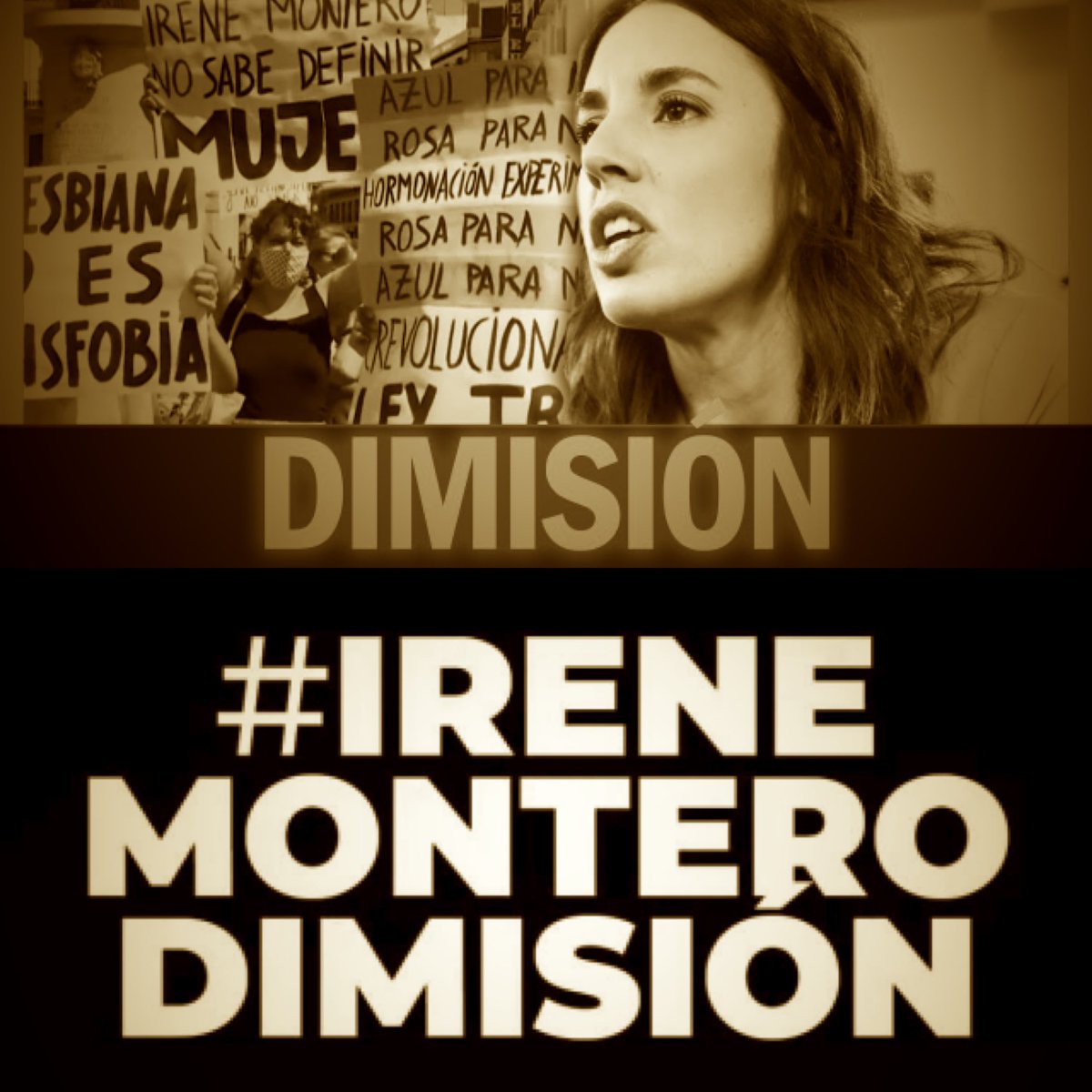 CHIQUITAREINONA's tweet photo. ESTA SIN VERGÜENZA! SIGUE SIN DIMITIR. #IreneMonteroDimision https://t.co/VRTaacmWdH