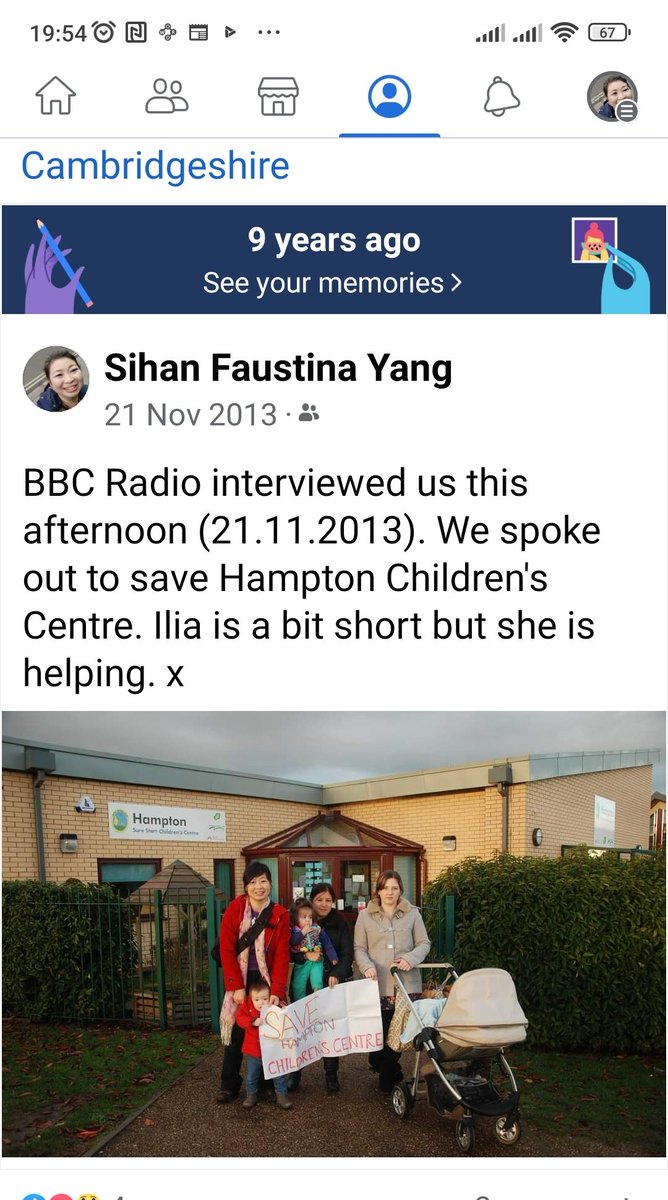 FaustinaYang6's tweet photo. 9 years ago, outside the previous Hampton Children's Centre(Sure Start Centre), after an interview with @BBCCambs 
#savingsurestartcentres
#womenchangemakers
#supportmums https://t.co/0aj6VHa7kX