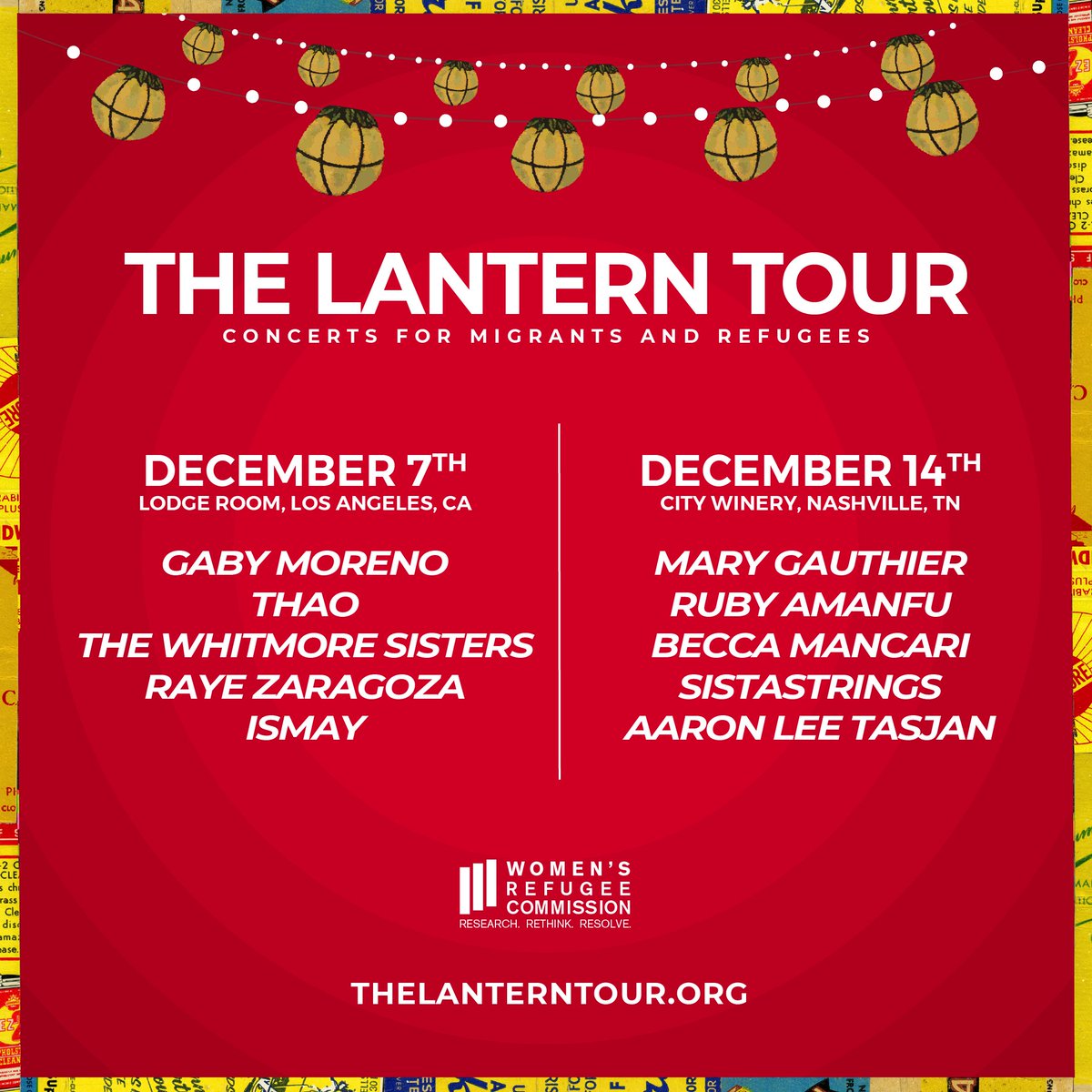 As a friend of @wrcommission and a performer on prior #TheLanternTour runs, we wanted to share info with you on these two upcoming shows: -Dec 7th in LA -Dec 14th in Nashville (will be live streamed on @watchmandolin) Link for tickets: thelanterntour.org