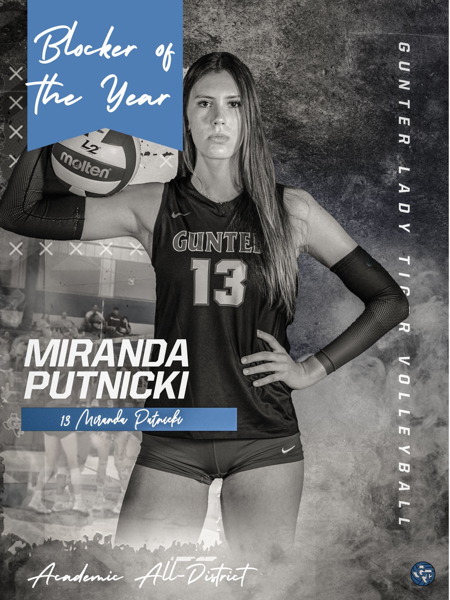 2022 Blocker of the Year <a href="/GunterTigerVB/">Gunter Volleyball</a>  <a href="/mirandaputnicki/">miranda</a>  <a href="/MrsCoachGill/">Katelyn Gill</a>  📷 <a href="/lacibracewell/">Laci bracewell</a>