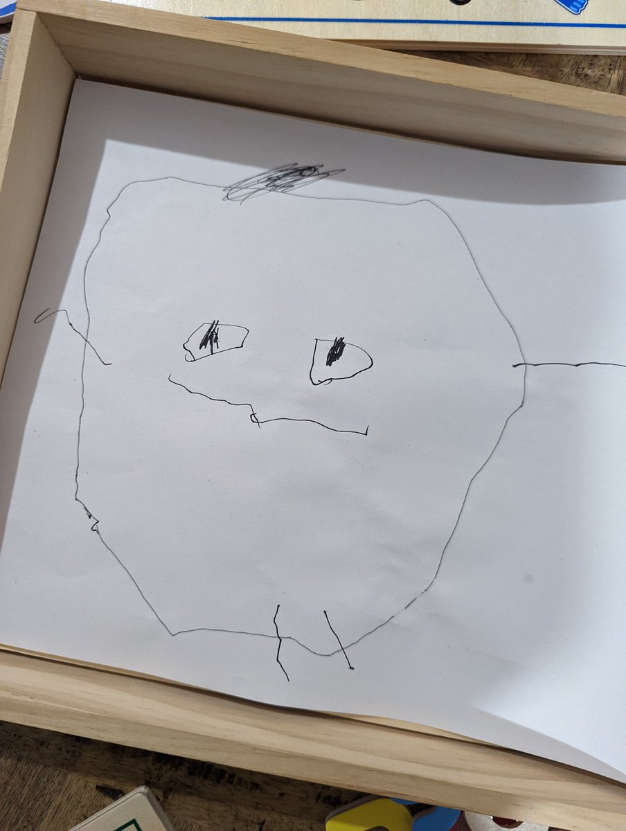 ericknowsorg's tweet photo. We're lucky enough to be launching emotional wellbeing sessions for autistic children, young people and their families in the Newton Aycliffe area.

The pic is by my 3yo. Pretty sure he's autistic too 💚 so proud of all my kids. 
#autism
#MentalHealthMatters 
#understandingautism https://t.co/Kd8a0dpQek