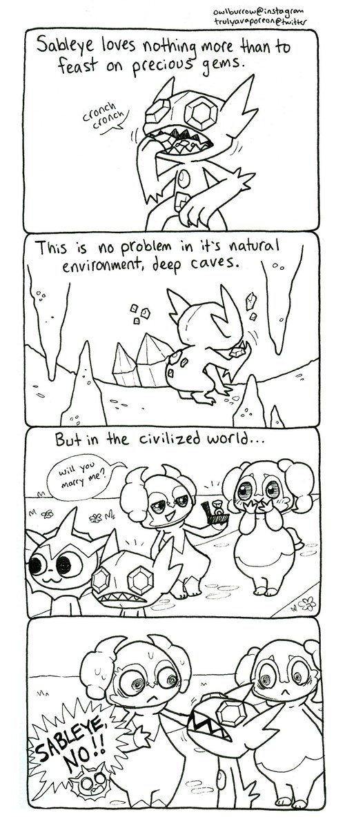 trulyavaporeon's tweet photo. Sableye 💎 https://t.co/KTzcMIu2C5