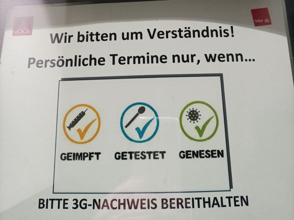 Falls jemand noch immer nicht aus seiner regierungsnahen Einheitsgewerkschaft ausgetreten ist...

Büro von <a href="/verdi/">Fabio</a> und <a href="/igmetall/">IG Metall</a> in  Mönchengladbach, 21. Nov 2022.

Es endet erst, wenn wir es beenden!
t.me/Dr_Mona_Aranea…