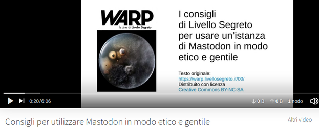 Per chi si è appena affacciato sul #Fediverso o per chi ci sta solo pensando: “I consigli di Livello Segreto per usare un’istanza di #Mastodon in modo etico e gentile”. In pdf: dgxy.link/lsegreto o in  video su #Peertube:
peertube.uno/w/cWXaeawcvKCm…
 #Mastoaiuto #Feditips