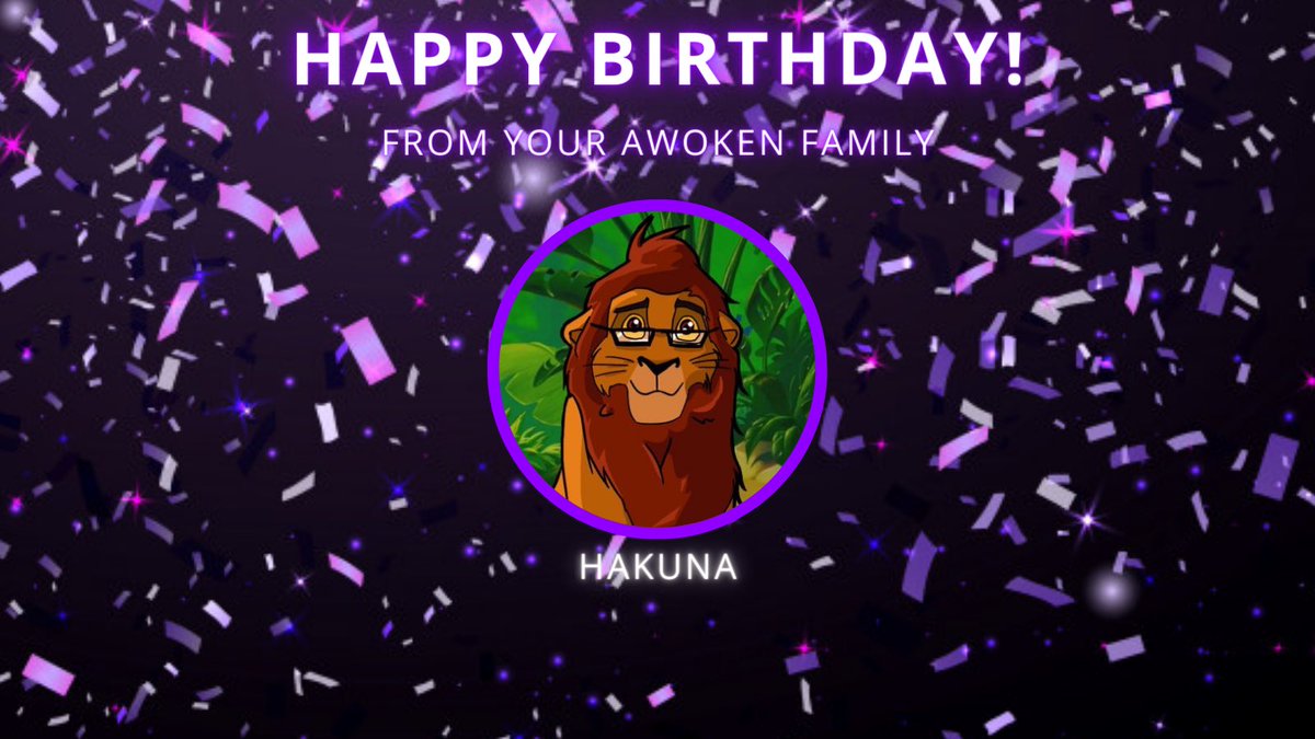 Please join us in wishing our very own <a href="/hakuna_m85/">Awoken Hakuna</a> a happy birthday!

we hope you have a wonderful day🎂