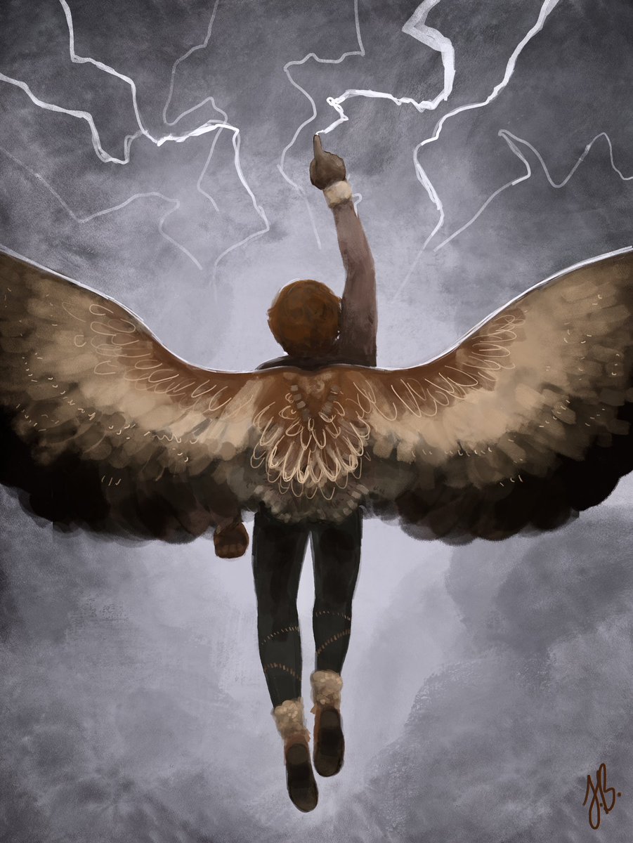 Bei mir läuft gerade "Eines Menschen Flügel" von A. Eschbach (gelesen von M. Koeberlin).

Die Geschichte berührt mich sehr und ich musste unbedingt Owen malen. Ganz große Empfehlung.