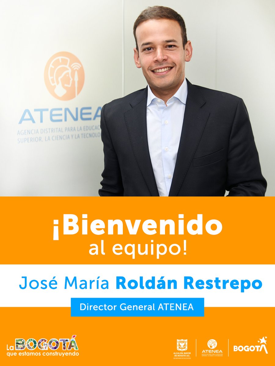 ATENEA (@ateneabogota) on Twitter photo José María Roldán Restrepo <a href="/cheperoldan/">José María Roldán</a>, ha sido designado como Director General de <a href="/AteneaBogota/">AGENCIA ATENEA</a>. Economista de la <a href="/UExternado/">U.Externado</a> con posgrado en gobierno, gerencia y asuntos públicos, y más de 12 años de experiencia en el sector público. ¡Bienvenido! ↪️ bit.ly/3AxynXc José María Roldán Restrepo <a href="/cheperoldan/">José María Roldán</a>, ha sido designado como Director General de <a href="/AteneaBogota/">AGENCIA ATENEA</a>. Economista de la <a href="/UExternado/">U.Externado</a> con posgrado en gobierno, gerencia y asuntos públicos, y más de 12 años de experiencia en el sector público. ¡Bienvenido! ↪️ bit.ly/3AxynXc