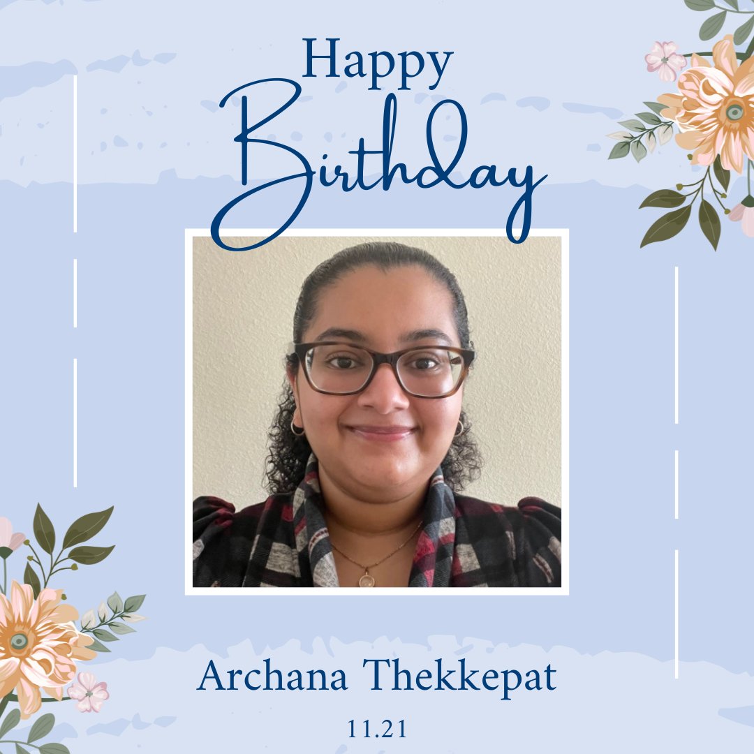 floridacirclek's tweet photo. Happy birthday to our incredible Public Relations Chair Archana! 🥳 She has been working hard on creating different social media posts and marketing materials. We love Archana and are so glad she’s on our board!!🎉💙✨ https://t.co/4QNytlkQ5S