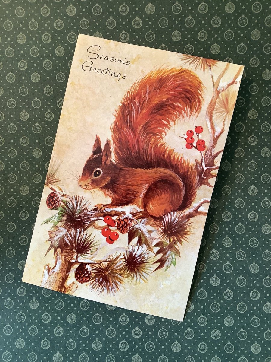 WatsonsVintage's tweet photo. I only have ONE of these ADORABLE #Vintage #ChristmasCards available in my #etsyshop RARE Retro/Vintage Circa #1970s Blank ‘Season's Greetings' Christmas Card with ADORABLE #SquirrelDesign #SimpleGreeting #NostalgiaLoverCard https://t.co/pPgXQQgVCw
#Rare #SeasonsGreetings #Retro https://t.co/IXonhff1MO