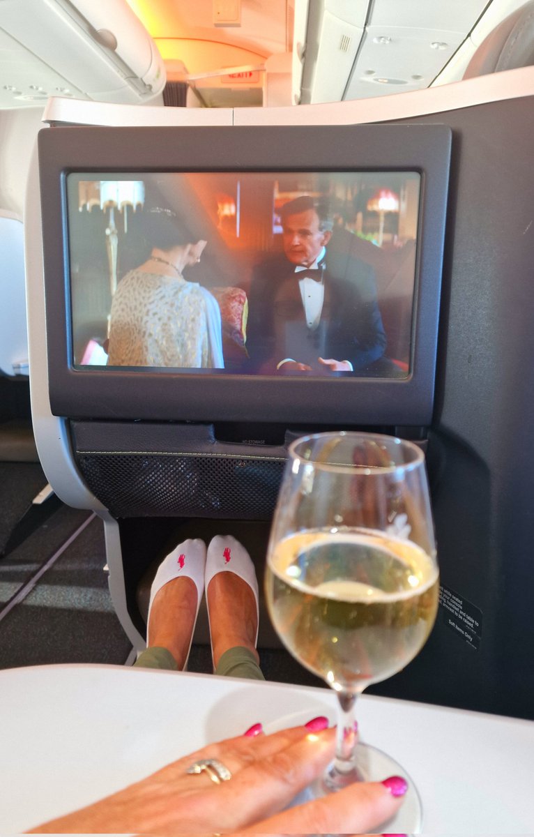 JoMcGawley's tweet photo. Manchester to Orlando today on @AerLingus. Usually choose Virgin but have to say the staff onboard have been exceptional and the food right up my street. Not far from landing before joining #EmeraldPrincess on Wednesday ❤️ #travel #manchesterairport #princesscruises #aerlingus https://t.co/f2btBRjU8C