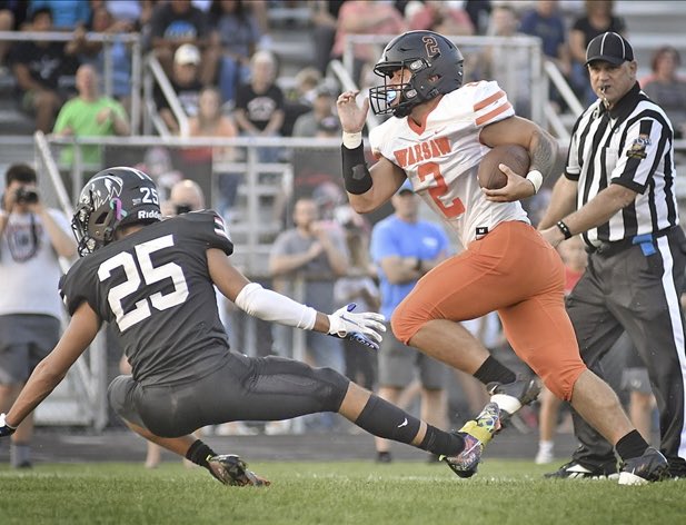 WarsawTigerFB's tweet photo. Congrats to our 2022 All-NLC Honorees!

1st Team:
RB German Flores-Ortega: team-high 1128 yards &amp; 17 TDS

LB @NicholasKatris: led team with both 119 tackle pts &amp; 7 TFL

S @KatrisTheo: 77 tackle pts, 6 TOs forced, &amp; 2 TDs on D

G Broc Fraley: 82.7% grade with 28.5 knockdowns https://t.co/zLOG3wes0U
