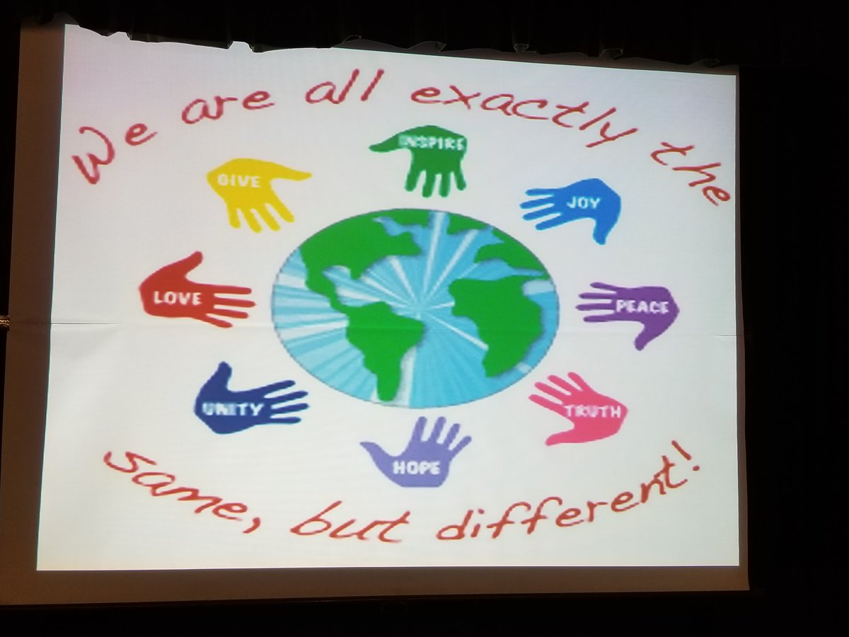 StPeter_YCDSB's tweet photo. St. Peter CES hosted Mr. Baba Williams from Drumming-etal who presented his "All Different All Equal" presentation for anti-bullying week. It was powerful to hear 100 drums and 200 clapping hands come together as one! An example of what we can accomplish when we work together. https://t.co/glziDaX7lg