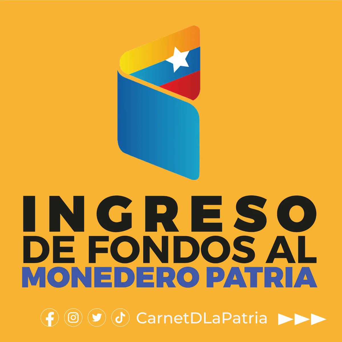 CarnetDLaPatria's tweet photo. #IMPORTANTE El #SistemaPatria te informa que, la #PlataformaPatria continuará realizando pruebas para evaluar alternativas de ingresos de fondos a su Monedero.
Además, de la integración de aplicaciones que nos facilitarán el pago de otros servicios.

#JuventudUniversitaria #21Nov https://t.co/OIulcopSoZ