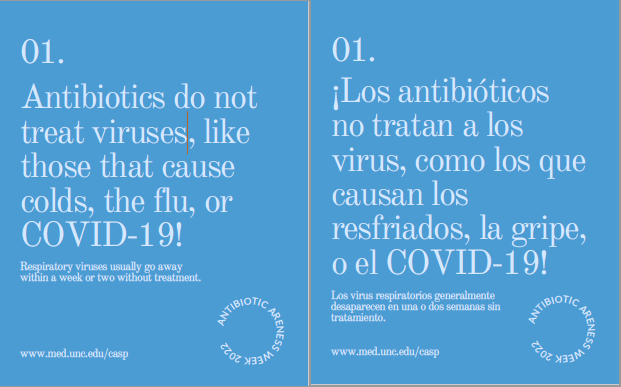 Not sure why you weren't prescribed antibiotics? Ask your doc! They don't work for viruses and can lead to harm. #AAW #WAAW2022