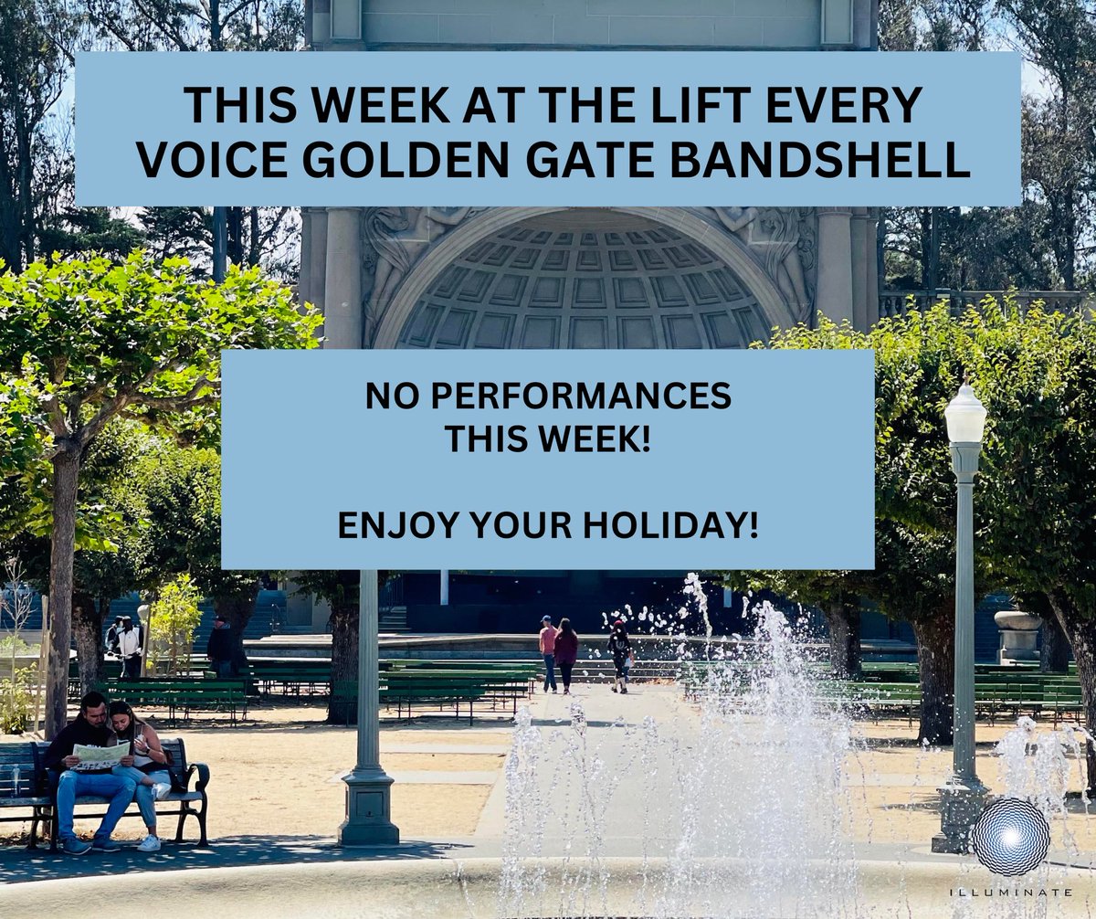 IlluminatedArts's tweet image. There are no performances at the #GoldenGatePark #Bandshell this week to #givethanks to all of our wonderful volunteers and supporters. We appreciate you so much! 

You can still enjoy all of the #publicart on #TheGoldenMile 

#IlluminatetheArts #JFKPromenade