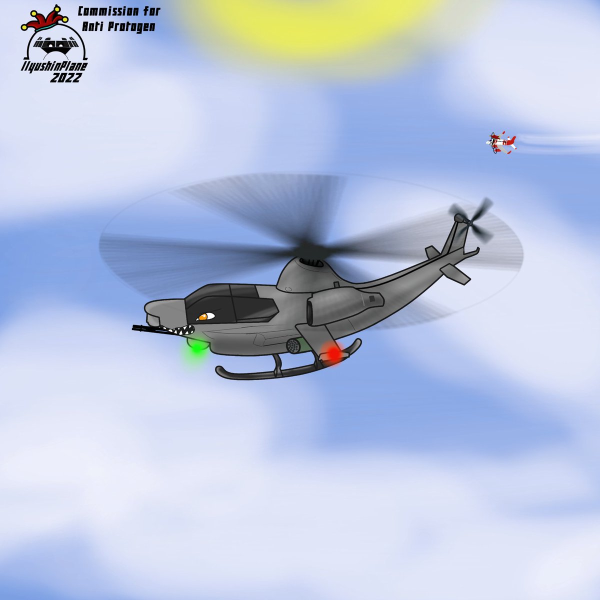 IlyushinPlane's tweet photo. Commission - Anti the AH-1Z Viper
Commission for @Anti_Protogen of their helicopter OC Anti
#livingmachine #livingplane #livingplanes #livingaircraft #livingmachines #helimorph #ah1z #ah1zviper https://t.co/xIb0U1WfSC