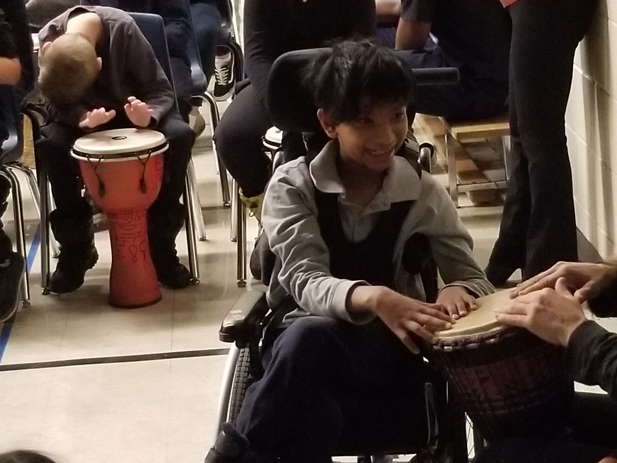 St. Peter CES hosted Mr. Baba Williams from Drumming-etal who presented his "All Different All Equal" presentation for anti-bullying week. It was powerful to hear 100 drums and 200 clapping hands come together as one! An example of what we can accomplish when we work together.