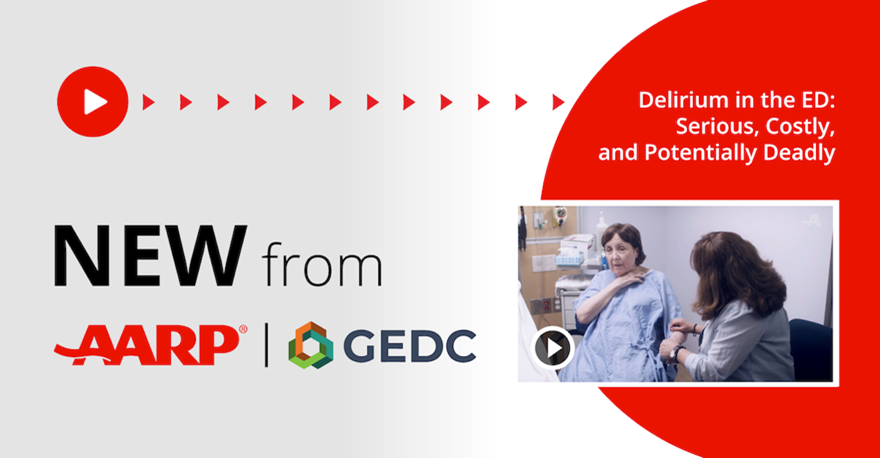 johnahartford's tweet photo. Visits to the emergency department are serious. Add #delirium to the mix and those visit can be even more traumatic for older patients. Learn more about delirium and how to improve #BrainHealth outcomes in this new video from @AARP and @theGEDC: https://t.co/lHuFvNRtGm https://t.co/ENTdA5ZLYr