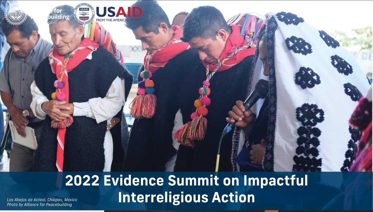 peacemakersnetw's tweet photo. On Dec. 6 &amp; 7 join Network Member @AfP &amp; @USAIDConnects for the Evidence Summit on Impactful Interreligious Action. This is a virtual event &amp; registration is free! Register today: https://t.co/sWwaJQQjtz

#evidence4peace #interreligiousaction https://t.co/bKLxBBN6tU