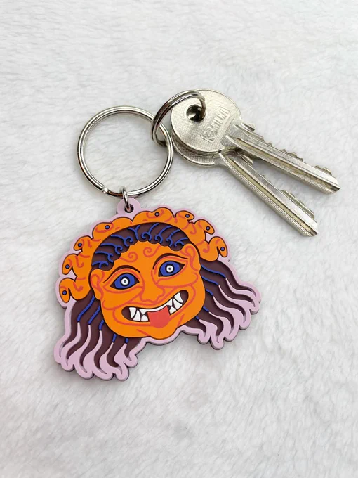 There's still a lot of goodies available in my Saturnalia Shop, including these on sale gorgon key-chains!  #ClassicsTwitter #AncMedTwitter  