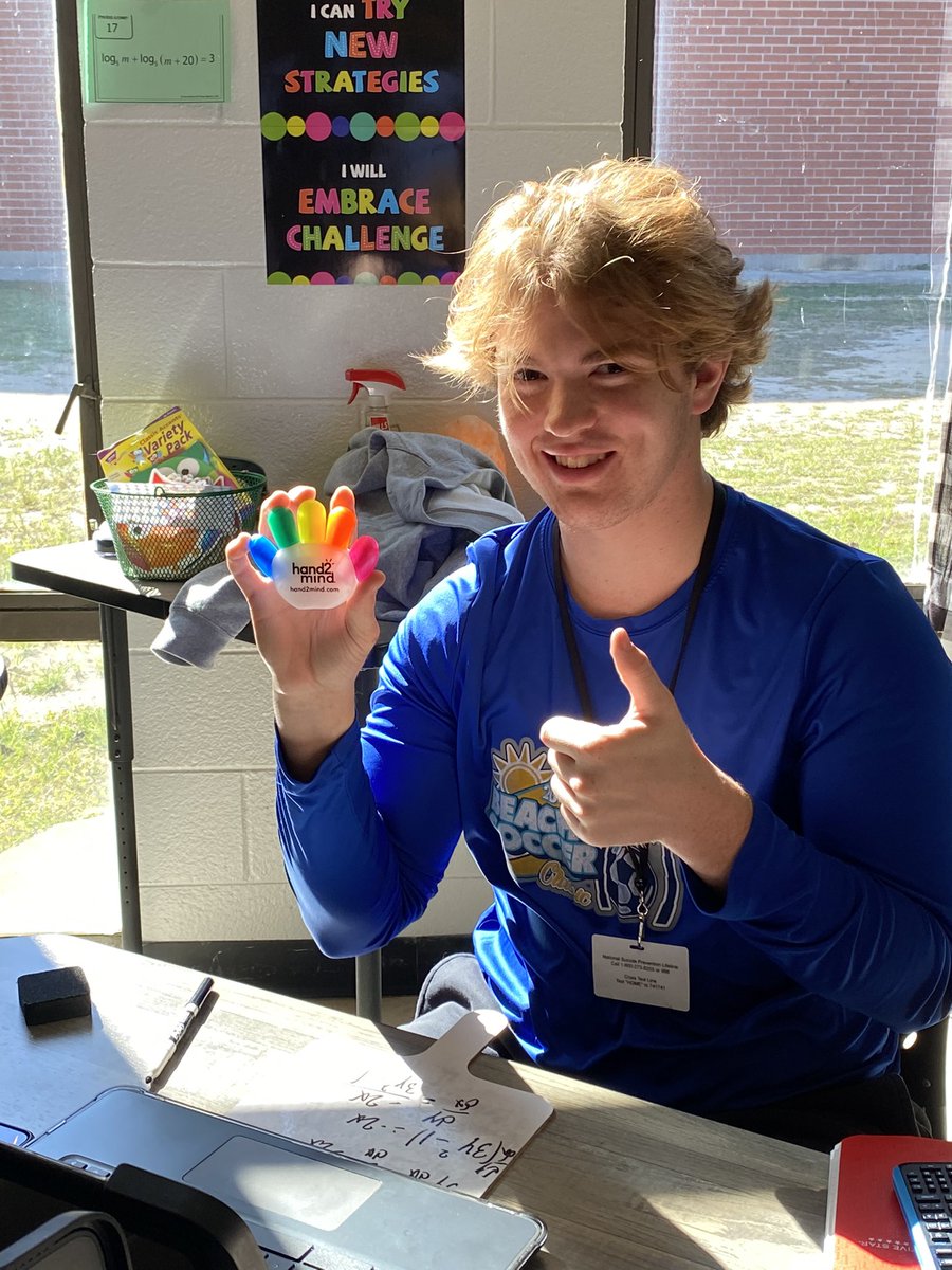 AlisaHobgood's tweet photo. My Calculus students love to “high five” when they get correct answers. Thank you @hand2mind for the hand highlighters https://t.co/gjAkWS4SMi