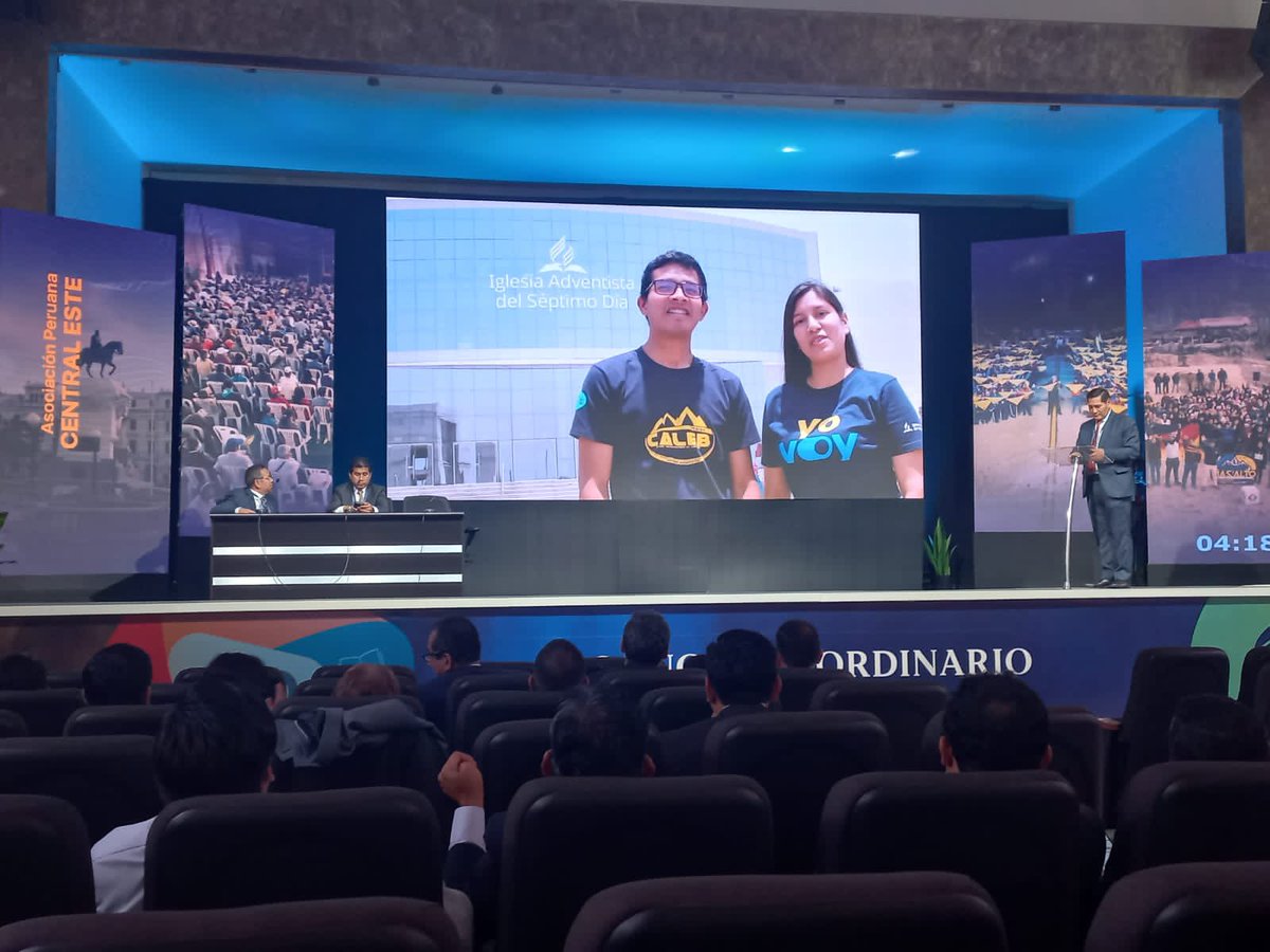 Presentando el avance logrado en las #NuevasGeneraciones en el #CongresoUPN. Dios nos siga guiando para el avance de su obra 🙏. #APCE #RID #JesúsEstáALasPuertas