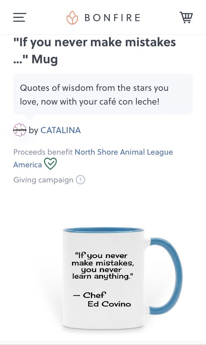 ⭐️Special Thanksgiving CATALINA Stars podcast ep is out now!⭐️

This special w/ Chef Covino (<a href="/BesdamSoup/">BesDam Soup</a>) is available everywhere! 

When the VIP says something cool 😎, Sofia &amp; I make a quotable mug for our shop. 👇

&amp; 💯 % of the proceeds go to <a href="/AnimalLeague/">North Shore Animal League America</a>! More on IG!