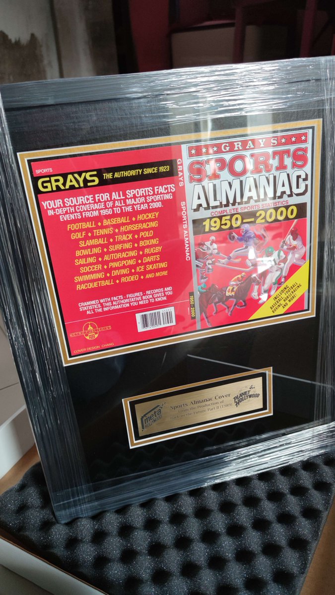 meta_hollywood's tweet photo. One of our lucky Discord members managed to win a Sports Almanac cover from Back to the Future Part II (1989).

Congrats @Ronggo45 🥳 https://t.co/afCc05mpY0