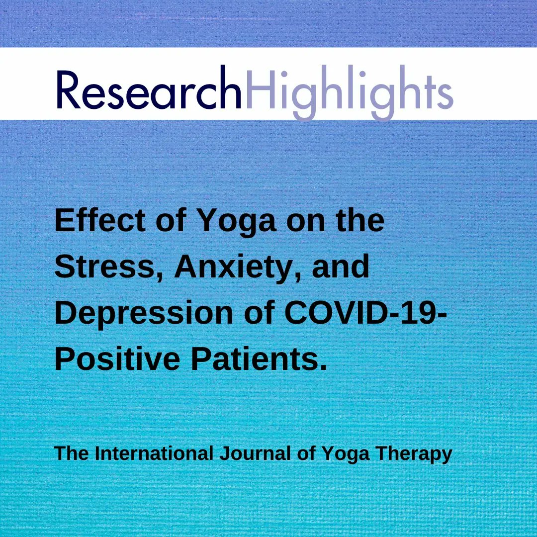 "This article reports a quasi-randomized controlled study conducted in the COVID wards of a hospital to examine the efficacy of add-on yoga intervention in reducing stress, anxiety, and depression in COVID-affected patients under quarantine."Read here: buff.ly/3yzx8Wk
