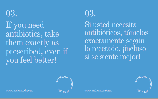 Don't risk it: not finishing your antibiotics can lead to a relapse and the development of resistant bacteria. #AAW #BeAntibioticsAware