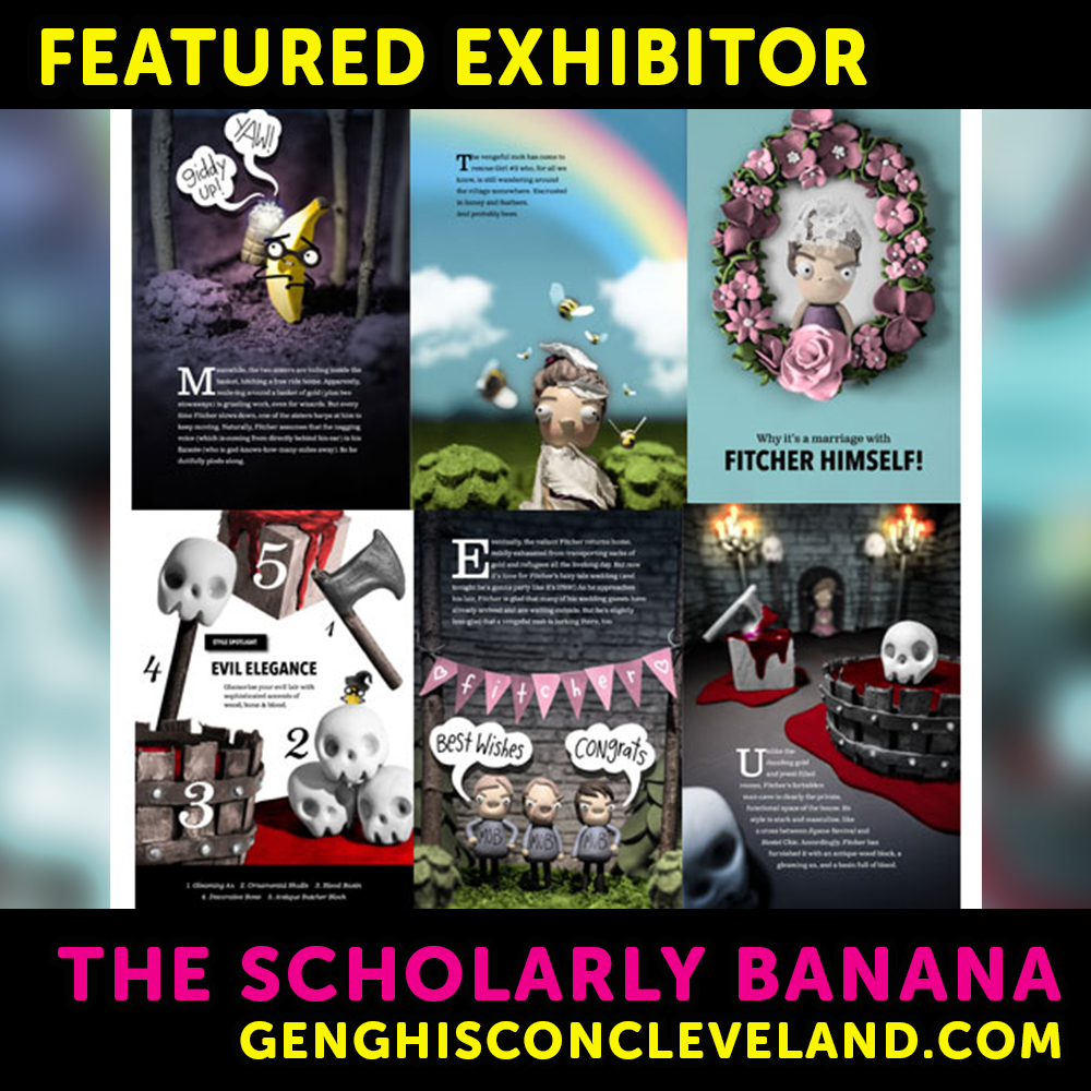 GenghisConCle's tweet photo. Karly West, aka The Scholarly Banana, is returning for Genghis Con 2022!

Check out her work here: https://t.co/D7yP8t9yDA

Join us at The Pivot Center for Art, Dance and Expression 12-5pm on November 27th to check out the series and see more of her work, hope to see you there! https://t.co/sLF7bOmr3R