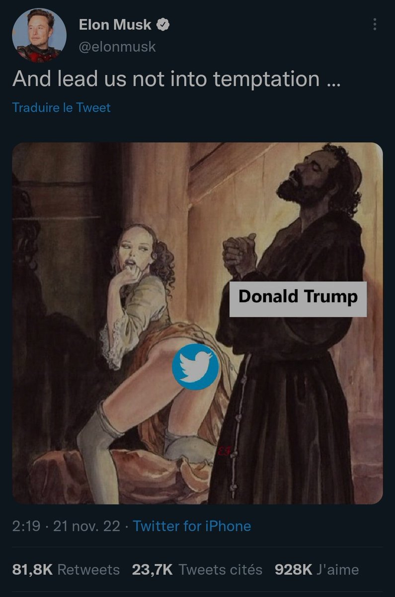 On peut comprendre la réussite du "libertarien" pro Trump #Elonmusk avec ce type de comportement.
Le type est censé montrer l'exemple, il fait d sondages remplis de bot, il pille ces propres utilisateurs, il lit sans doute les DM de certains.