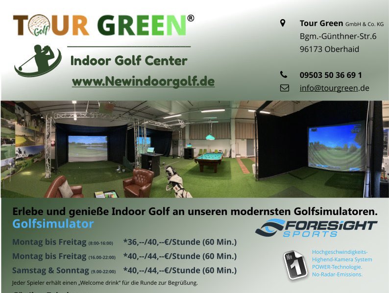 tourgreen's tweet photo. Einfach bei uns buchen, bei jedem Wetter.
18 Loch auf einem PGA-Tour Course alleine oder mit Deinen Golffreunden oder diesen coolen Sport zum ersten Mal ausprobieren….. oder Abenteuer Golf mit den Kindern….
Besucht unsere Seite zum orientieren unter: https://t.co/7NOauB3sqz https://t.co/TxYStzmMrz