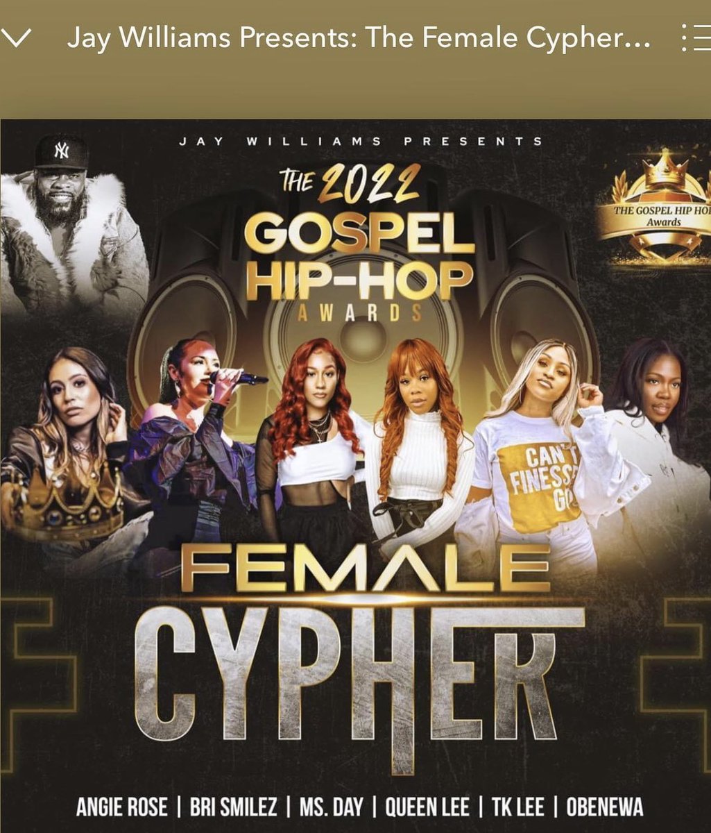 jaywill377's tweet image. Check out The Jay Williams Presents “The Female Cypher” Ft @BriSmilez  @tklee___ , @Queenlee @oamponsah79 , @MsDay_  &amp;amp; @AngieRoseMusik Pandora Playlist pandora.app.link/Pk6tSEXQ4ub